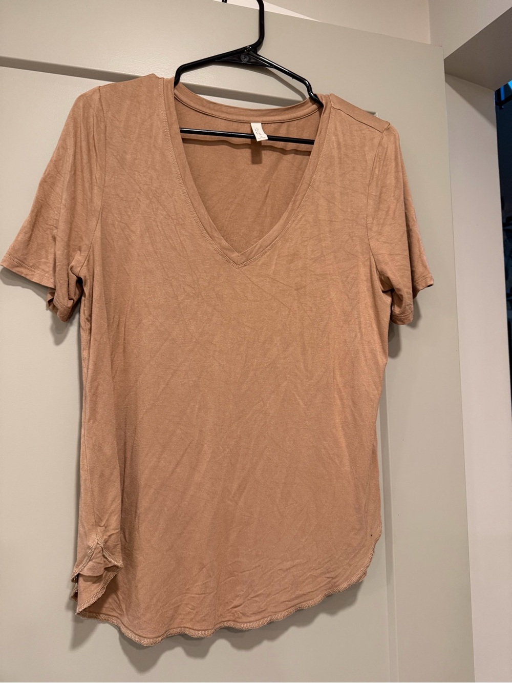 Gentle Fawn Soft Tan V-Neck Short Sleeve Tee